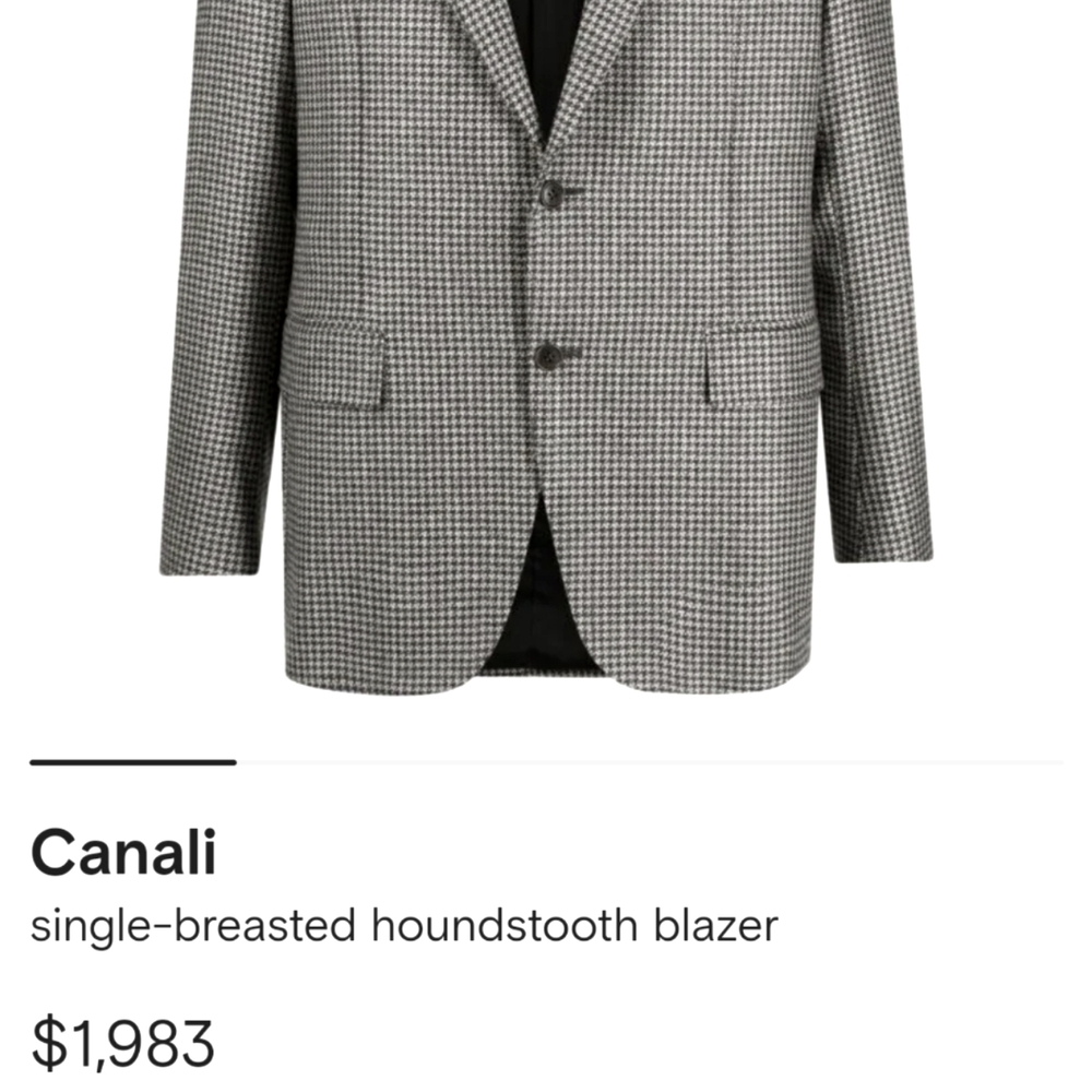 Canali Beautiful single breasted Houndstooth Blazer
